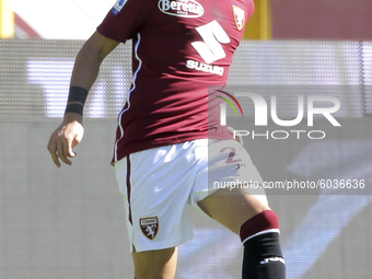 Nicola Murru of Torino FC in action during the Serie A match between Torino FC and Atalanta BC at Stadio Olimpico di Torino on September 26,...