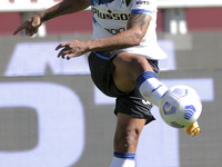 Luis Muriel of Atalanta BC in action during the Serie A match between Torino FC and Atalanta BC at Stadio Olimpico di Torino on September 26...