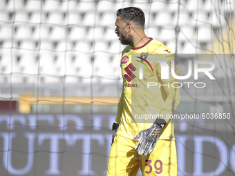 Salvatore Sirigu of Torino FC in action during the Serie A match between Torino FC and Atalanta BC at Stadio Olimpico di Torino on September...