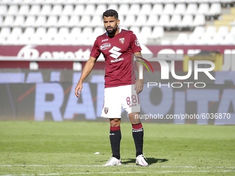 Tomas Rincon of Torino FC in action during the Serie A match between Torino FC and Atalanta BC at Stadio Olimpico di Torino on September 26,...