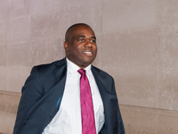  Shadow Justice Secretary David Lammy leaves the BBC Broadcasting House in central London after appearing on The Andrew Marr Show on 27 Sept...