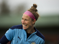   Karen Bardsley of Manchester City Ladies  during the Vitality Women's FA Cup match between Leicester City and Manchester City at Farley Wa...