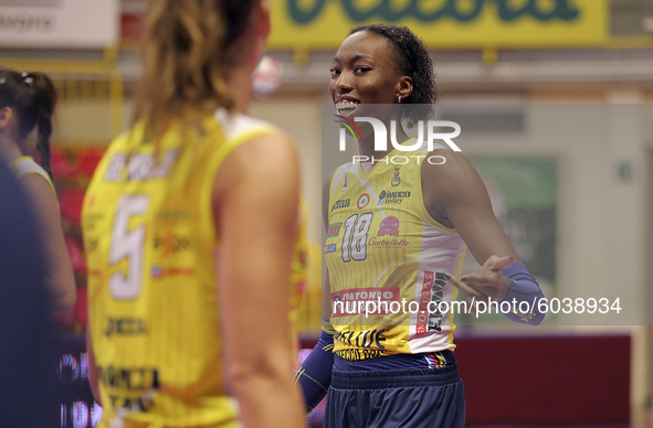 Paola Egonu of Imoco Volley Conegliano during the Volleyball Women Serie A match between Busto Arsizio Volley and Imoco Volley Conegliano at...