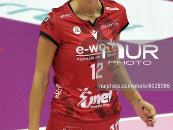 Francesca Piccinini of Busto Arsizio Volley in action during the Volleyball Women Serie A match between Busto Arsizio Volley and Imoco Volle...