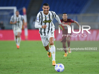 Cristiano Ronaldo of Juventus FC during the Serie A match between AS Roma and Juventus FC at Stadio Olimpico, Rome, Italy on 27 September 20...