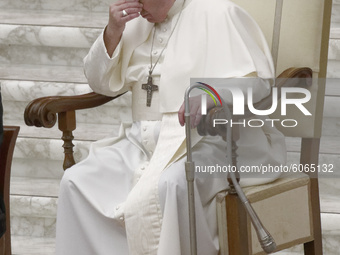 Pope Francis iattends his weekly general audience at the Vatican, Wednesday, Oct. 7, 2020.  (