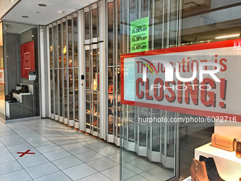 One of the many stores forced to close due to the financial strain of the 4-month lockdown seen during the novel coronavirus (COVID-19) pand...