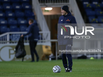Tony Sweeney, the Hartlepool United assistant coach during the Vanarama National League match between Hartlepool United and Bromley at Victo...