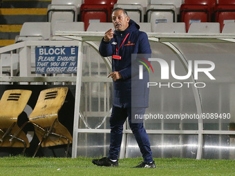 Bromley manager Neil Smith during the Vanarama National League match between Hartlepool United and Bromley at Victoria Park, Hartlepool on T...
