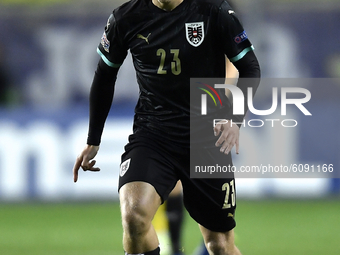 Xaver Schlager of Austria during match against Romania of UEFA Nations League football match in Ploiesti city October 14, 2020. (