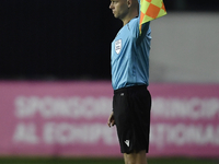 Assistant referee Dawid Igor Golis during match against Romania of UEFA Nations League football match in Ploiesti city October 14, 2020. (
