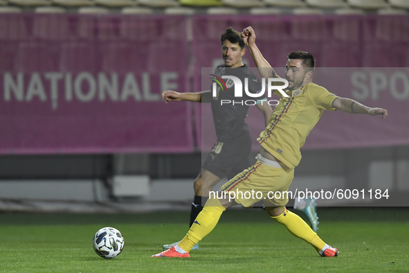 Alin Tosca of Romania in action during match against Romania of UEFA Nations League football match in Ploiesti city October 14, 2020. 