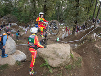 FIM Trial125 World Championships; Alex Canales, TRRS Team, in action during the FIM Trial125 World Championships in Lazzate, Italy, on Octob...