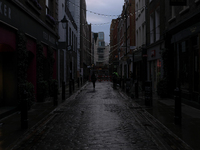 General view of the area of Covent Garden as it is still nearly empty, after the lockdown due to the COVID-19 outbreak, London on October 15...