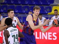 Artem Pustovyi during the match between FC Barcelona and Panathinaikos BC, corresponding to the week 4 of the Euroleague, played at the Pala...