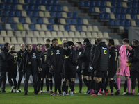 Franco Foda head coach of Austria and the players  during the UEFA Nations League match between Romania v Austria, in Ploiesti, Romania, on...