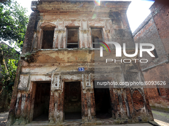 View of ancient building in Panam City, Bangladesh, on October 16, 2020. Panam Nagar, it was the most attractive historical city in Banglade...