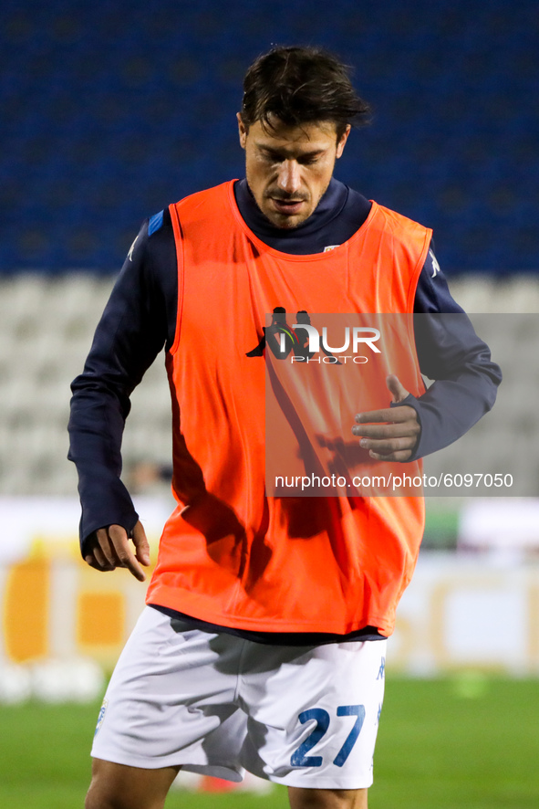 Daniele Dessena of Brescia calcio during pre-match training between Brescia and Lecce, Brescia, october 16 2020 