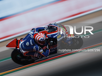 Joe Roberts (16) of USA and Tennor American Racing during the qualifying for the MotoGP of Aragon at Motorland Aragon Circuit on October 17,...