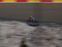 Alex Rins (42) of Spain and Team Suzuki Ecstar during the qualifying for the MotoGP of Aragon at Motorland Aragon Circuit on October 17, 202...