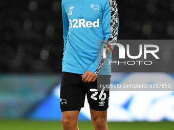
Lee Buchanan of Derby County during the Sky Bet Championship match between Derby County and Watford at the Pride Park, Derby, England on  1...