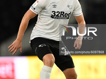 
George Evans of Derby County during the Sky Bet Championship match between Derby County and Watford at the Pride Park, Derby, England on  1...