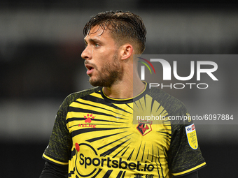 
Kiko Femenia of Watford during the Sky Bet Championship match between Derby County and Watford at the Pride Park, Derby, England on  16th O...