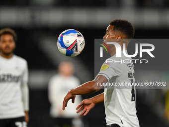 
Nathan Byrne of Derby County during the Sky Bet Championship match between Derby County and Watford at the Pride Park, Derby, England on  1...