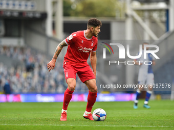 Tobias Figueiredo of Nottingham Forest during the Sky Bet Championship match between Blackburn Rovers and Nottingham Forest at Ewood Park, B...