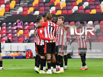  Ivan Toney during the Sky Bet Championship match between Brentford and Coventry City at Brentford Community Stadium on October 17, 2020 in...