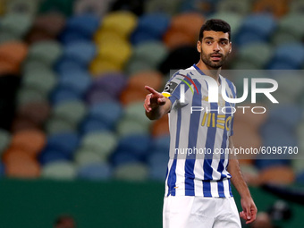 Mehdi Taremi of FC Porto gestures during the Portuguese League football match between Sporting CP and FC Porto at Jose Alvalade stadium in L...
