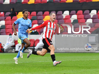 Sergi Canos during the Sky Bet Championship match between Brentford and Coventry City at Brentford Community Stadium on October 17, 2020 in...