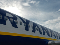 A Ryanair plane at Burgas airport.
The number of people infected with COVID-19 in Bulgaria is growing rapidly, with the highest numbers of n...