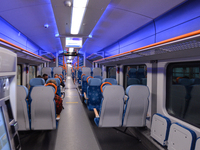 A nearly empty train from Krakow's Airport to Krakow City Center.
Poland is the latest European country to tighten restrictions on its terri...