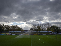 A general view of the inside of the Envirovent Stadium during the Sky Bet League 2 match between Harrogate Town and Barrow at Wetherby Road,...