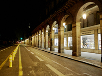 Deserted streets during the second night of curfew due to restrictions against the spread of the coronavirus disease, on october 17, 2020, i...