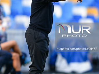 Gennaro Gattuso manager of SSC Napoli gestures during the Serie A match between SSC Napoli and Atalanta BC at Stadio San Paolo, Naples, Ital...
