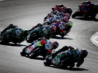 Riders compete during the FIM Superbike World Championship - WorldSBK Estoril Round - Superpole Race, at the Circuito Estoril in Cascais, Po...