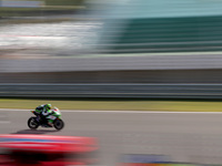 A Rider competes during the FIM Superbike World Championship - WorldSBK Estoril Round - Superpole Race, at the Circuito Estoril in Cascais,...