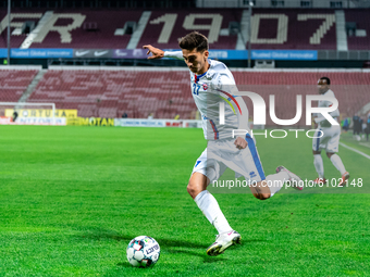Eduard Florescu in action during the 7th game in the Romania League 1 between CFR Cluj and FC Botosani, at Dr.-Constantin-Radulescu-Stadium,...