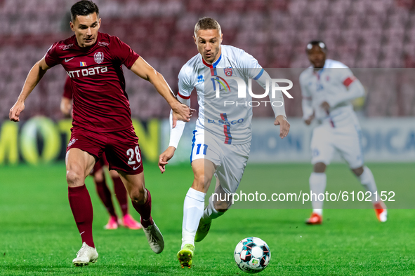 Mihai Roman in action during the 7th game in the Romania League 1 between CFR Cluj and FC Botosani, at Dr.-Constantin-Radulescu-Stadium, Clu...