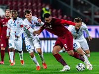 Billel Omrani faulted during the 7th game in the Romania League 1 between CFR Cluj and FC Botosani, at Dr.-Constantin-Radulescu-Stadium, Clu...