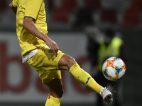 George Ganea Of Romania U21 in action during the soccer match between Romania U21 and Malta U21 of the Qualifying Round for the European Und...