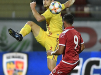 Radu Dragusin of Romania U21 in action during the soccer match between Romania U21 and Malta U21 of the Qualifying Round for the European Un...