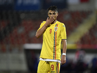 George Ganea of Romania U21 reacts during  the soccer match between Romania U21 and Malta U21 of the Qualifying Round for the European Under...