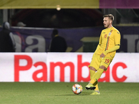 Denis Harut of Romania U21 in action during the soccer match between Romania U21 and Malta U21 of the Qualifying Round for the European Unde...