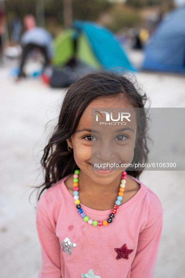 Portraits of young children refugees, minors boys and girls, asylum seekers from various countries such as Syria, Iraq, Afghanistan etc Refu...