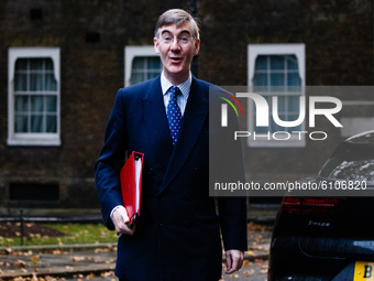 Lord President of the Council and Leader of the House of Commons Jacob Rees-Mogg, Conservative Party MP for North East Somerset, arrives on...