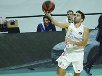 Facundo Campazzo   of Real Madrid in action during the Spanish league, Liga Endesa ACB, basketball match played between Real Madrid Balonces...