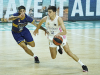 Carlos Alocn   of Real Madrid in action during the Spanish league, Liga Endesa ACB, basketball match played between Real Madrid Baloncesto a...